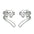 Wholesale retro cute fox ears ear clip  animal alloy earrings