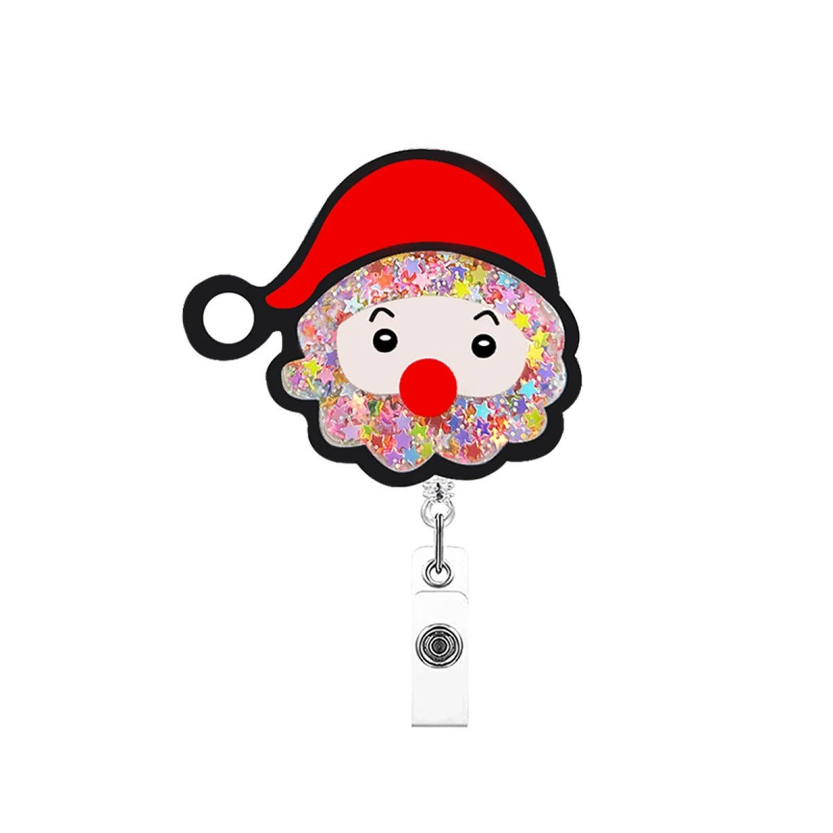 Wholesale Christmas quicksand   Badge Reels