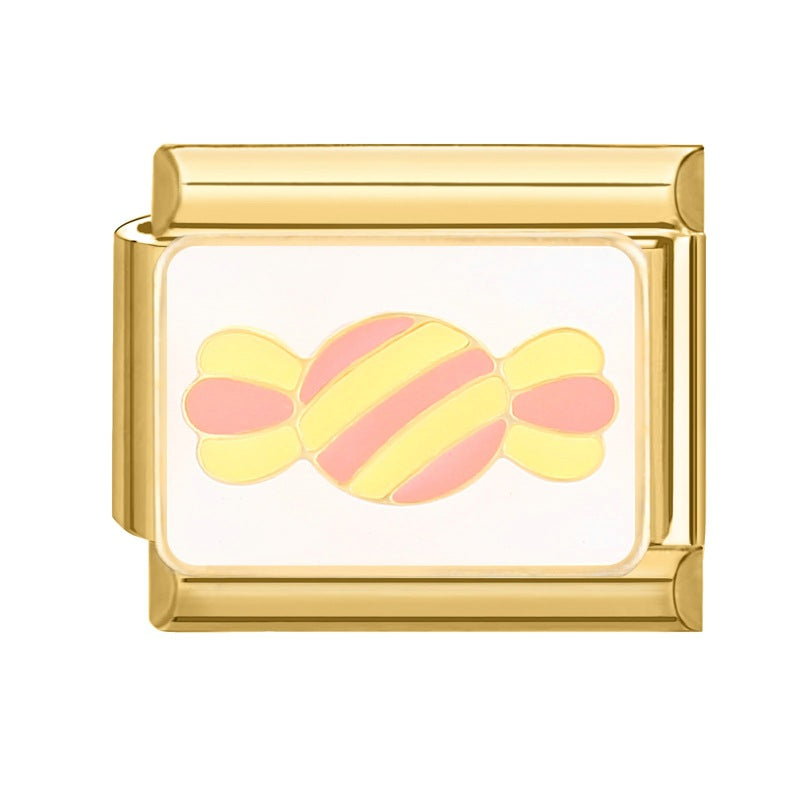 Wholesale Italian Charm Bracelet 9mm DIY Splicing Removable Gold Base Color Series Stainless Steel Composable Bracelet