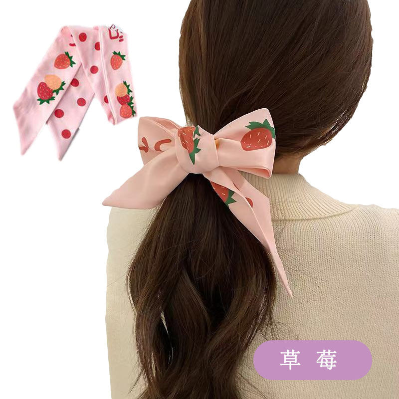 Wholesale Retro Bow Ribbon Streamer Mori Headband Hair Scrunchies ACC-HS-Weim002