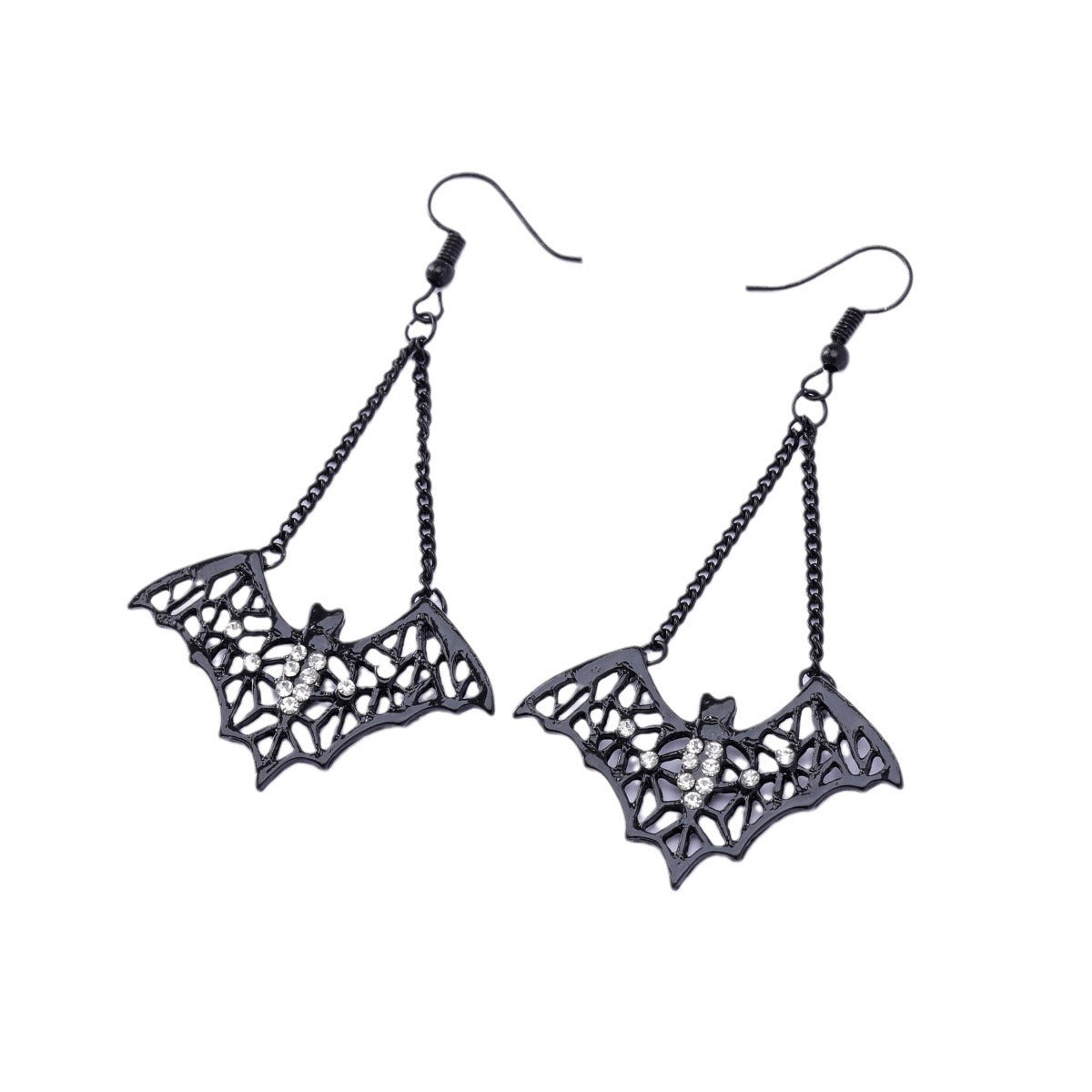 Wholesale Dark Gothic Bat Earrings Punk Style Fashion Accessory for Gift
