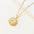 Wholesale Oil Dropping Devil's Eye  Zircon  Copper Plated 18k Gold  Necklace