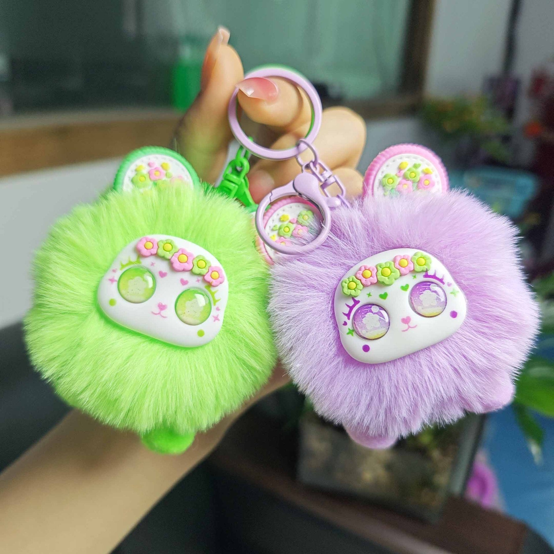Wholesale Cute cartoon plush keychain