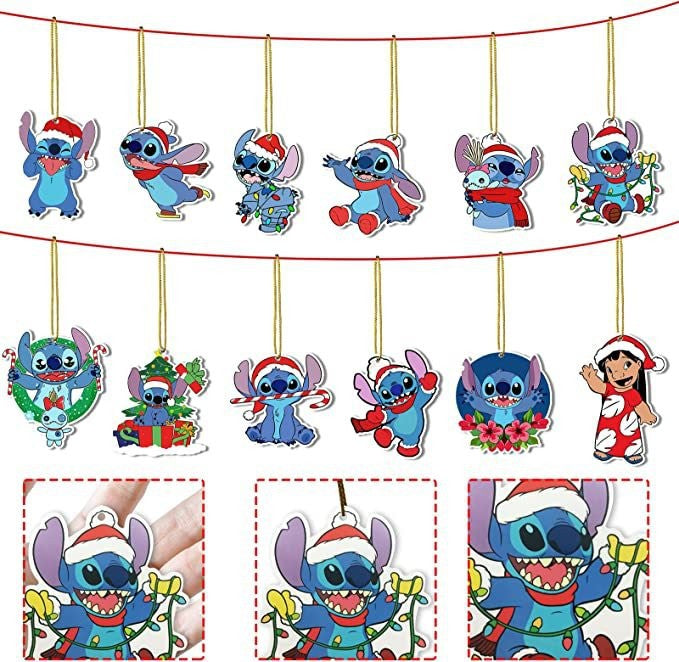Wholesale Christmas tree set 12 pieces of decorations home hanging accessories
