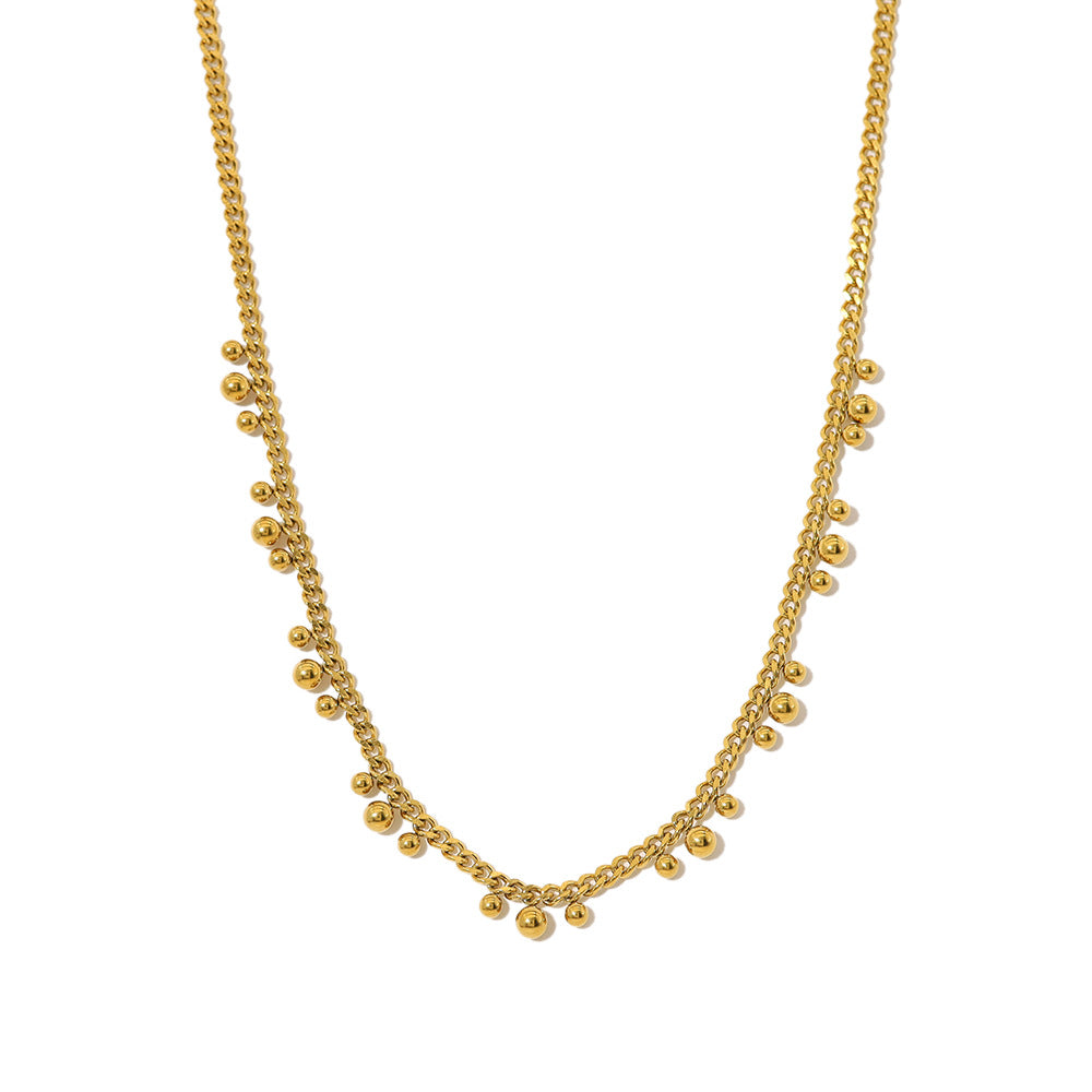 Wholesale Stacked Stainless Steel Necklace Plated 18K Gold Bohemian  Snake Chain