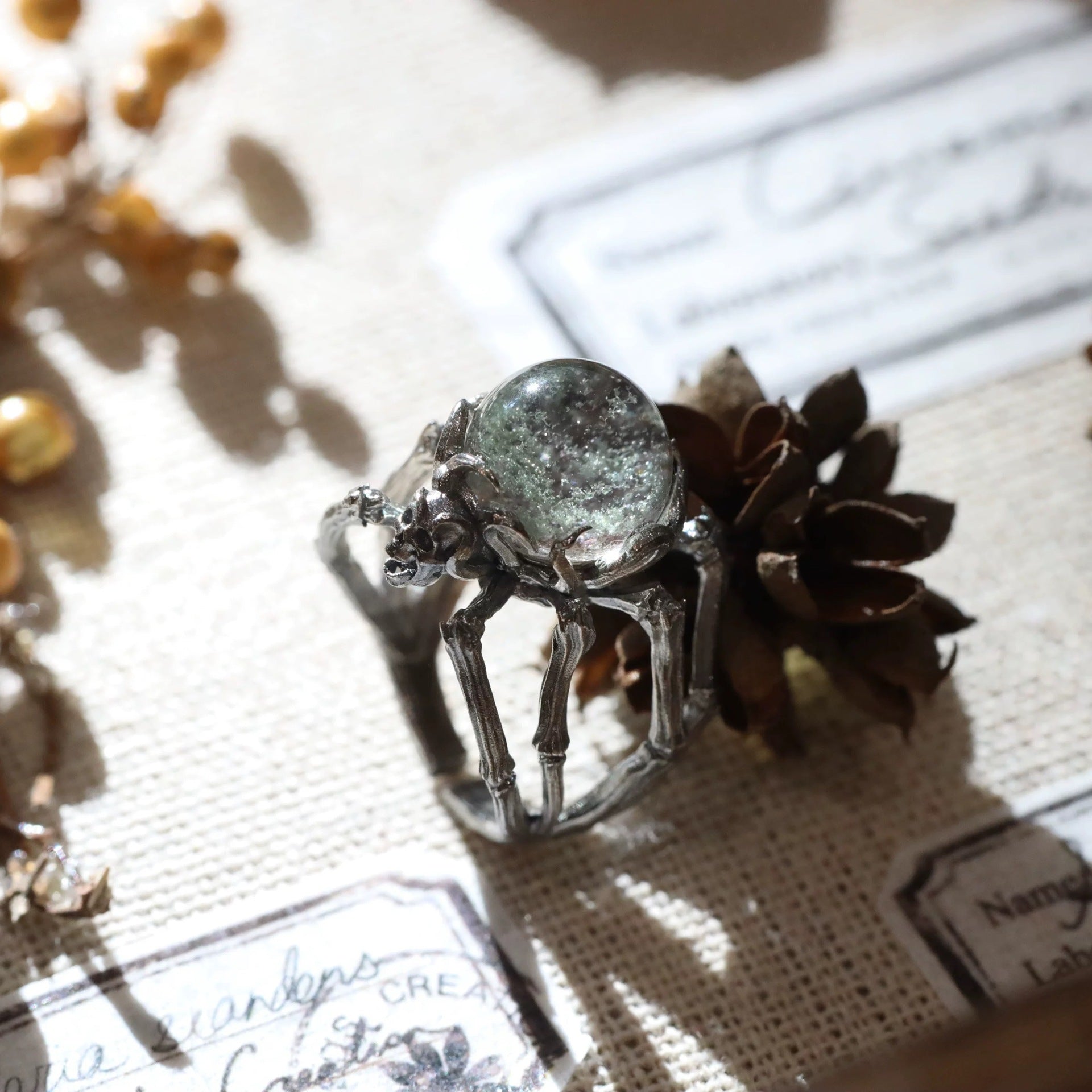 Wholesale Adjustable Gothic Crystal  Skull Ring Alloy Electroplated Trendy Unisex Jewelry Accessory For Everyday Wear