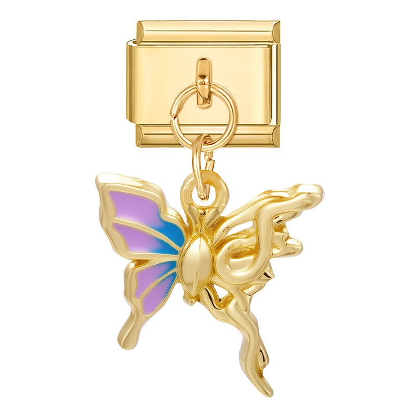 Wholesale 9mm Italian Charm Starter Bracelets DIY Pendant Stainless Steel Composable Bracelet