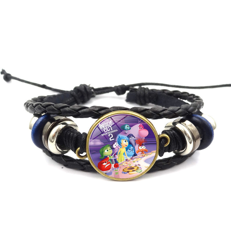 Wholesale Cartoon Cute Hand-woven Faux Leather Bracelet ACCVIP-BT-HengX002