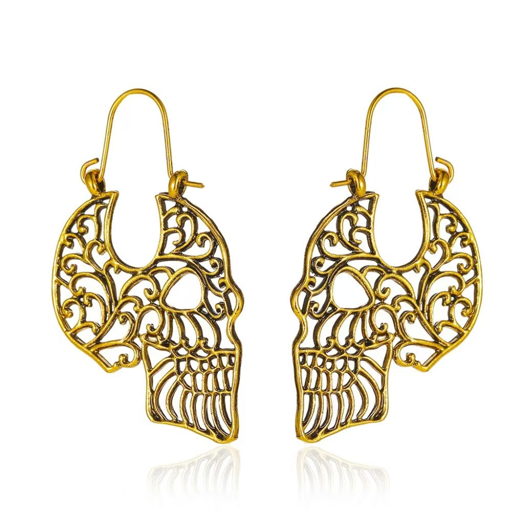 Wholesale Gothic Skull Earrings,  Alloy Electroplated,   Party Jewelry Accessory for Resale