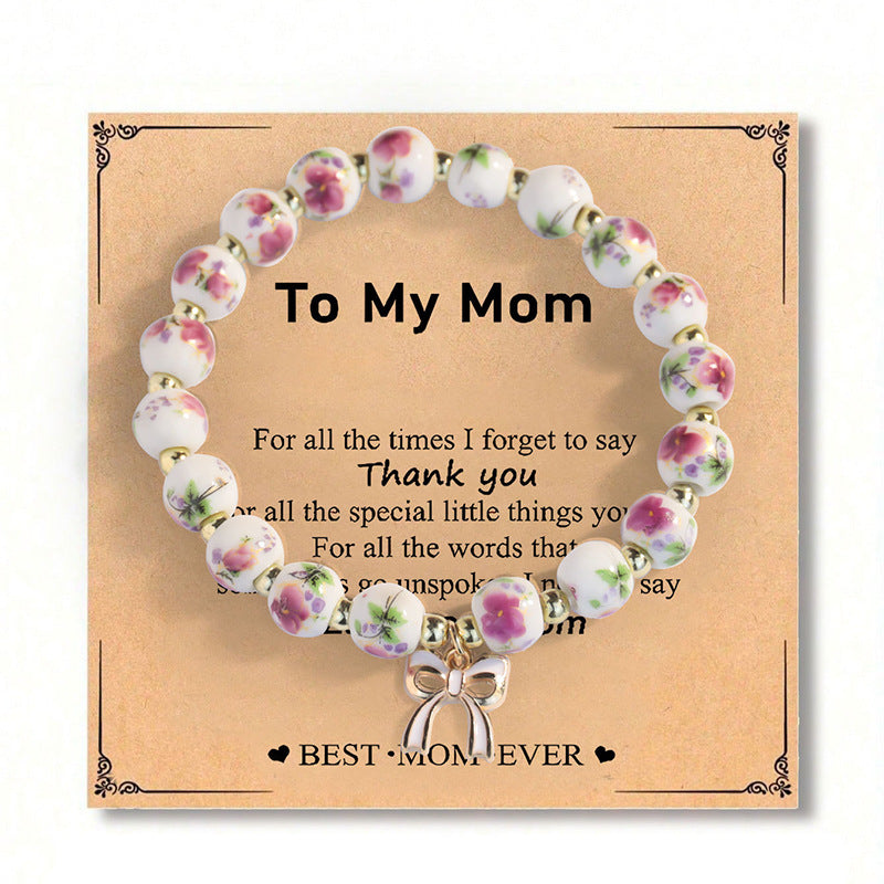 Wholesale Mother' s Day Colorful " MAMA"  Letter Bead Bracelet