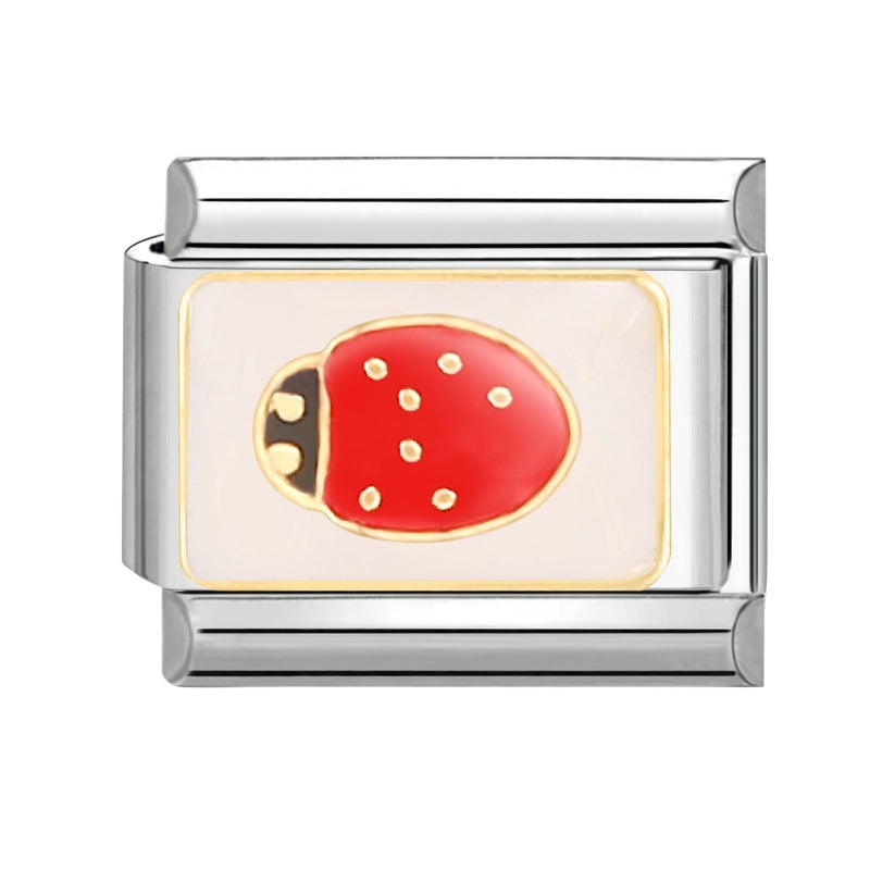 Wholesale Italian modular bracelet 9mm DIY splicing detachable stainless steel combinable bracelet