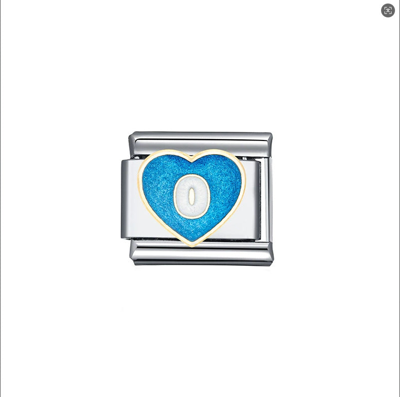 Wholesale Italian Charm Bracelet 9mm DIY Alphabet Numbers  Creative Stainless Steel Composable Bracelet