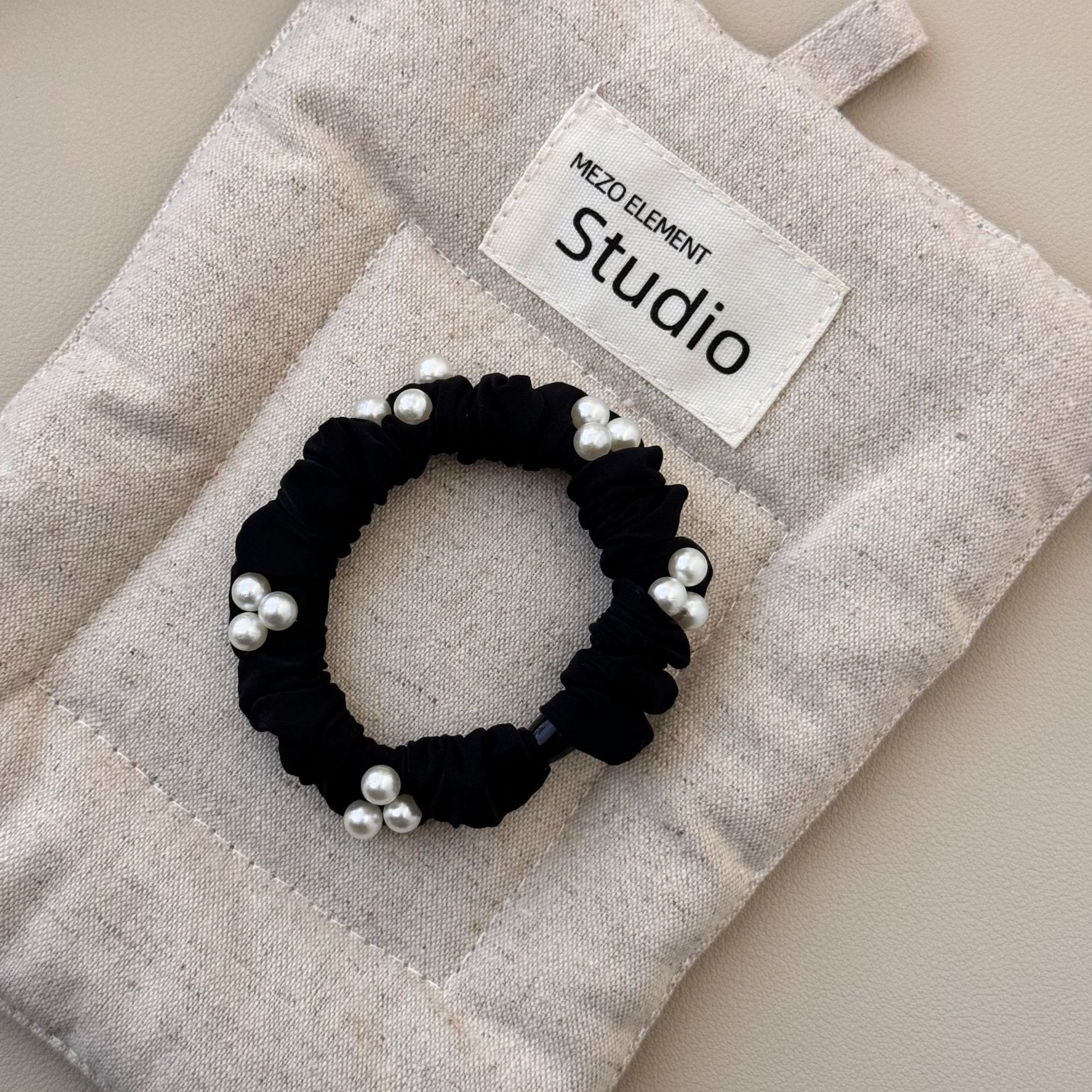 Wholesale pearl hair tie high elastic hair tie