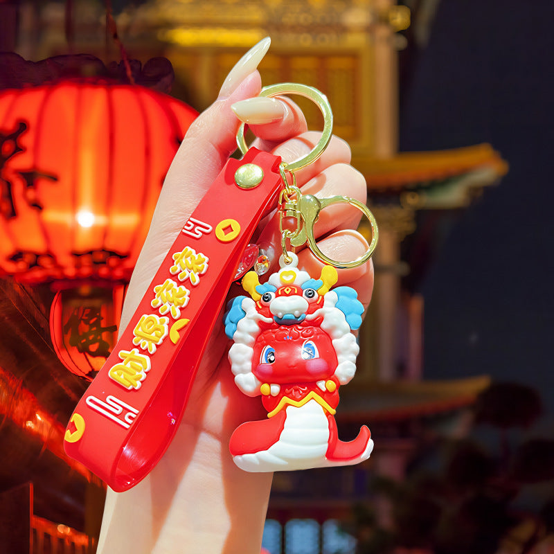 Wholesale Cute cartoon silicone keychain