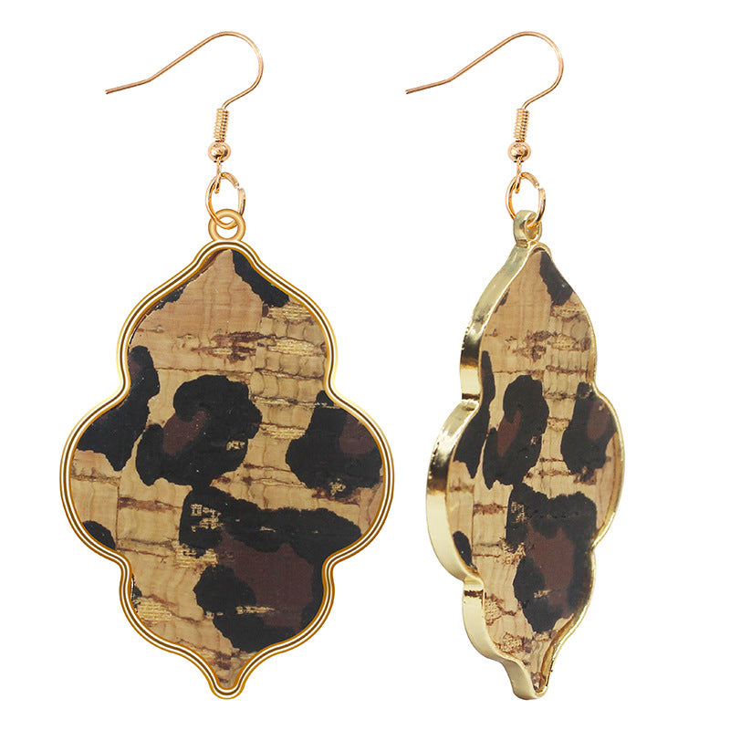 Wholesale  retro  alloy earrings wave point Baroque style earrings
