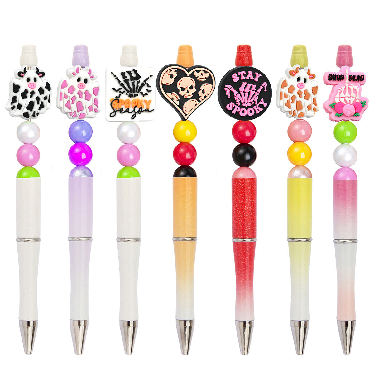 Wholesale Random 100pcs Halloween PVC Soft Focal Beads ACC-BDS-RYY005