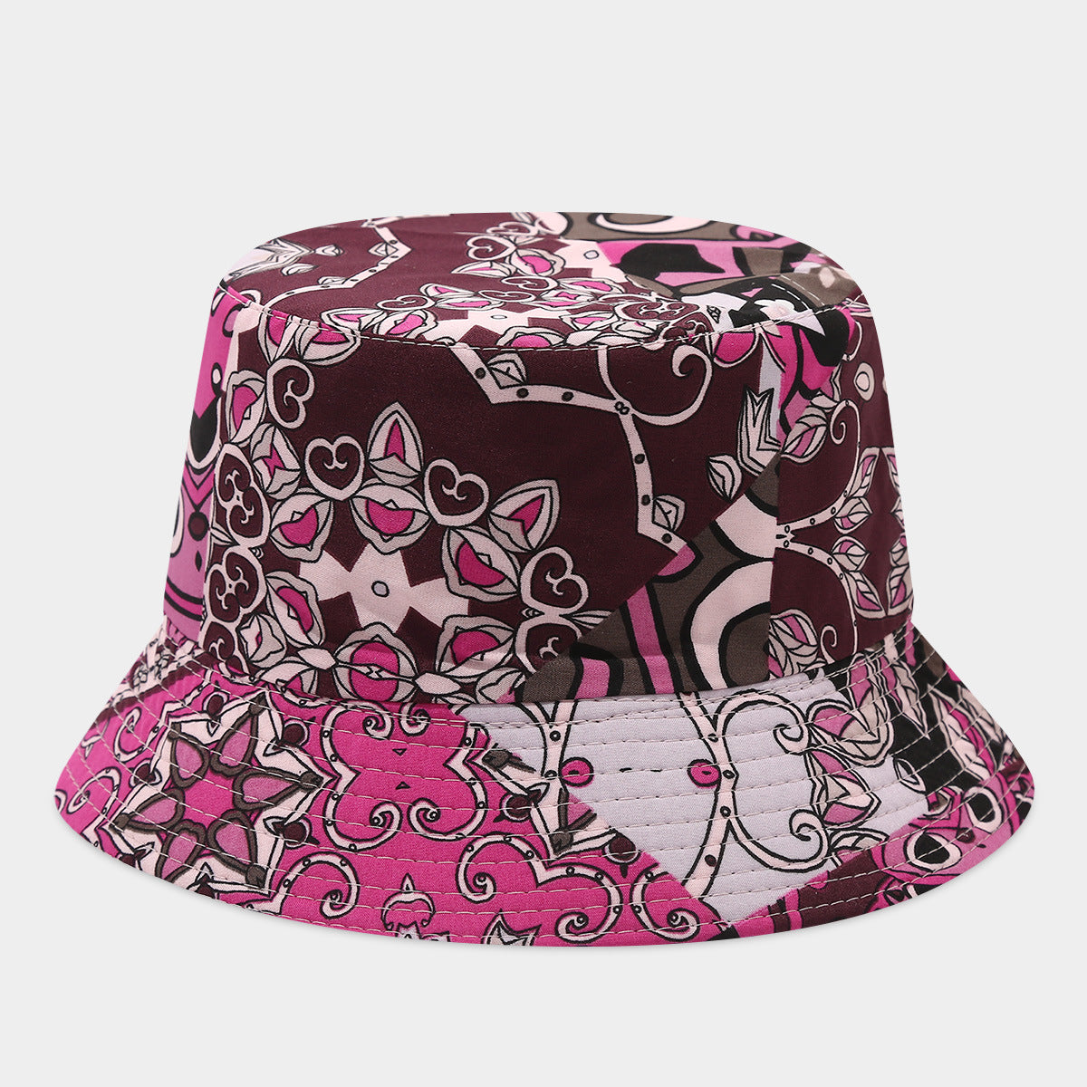 Wholesale Bohemian Small Flower Full Print Sunscreen Fisherman Hat