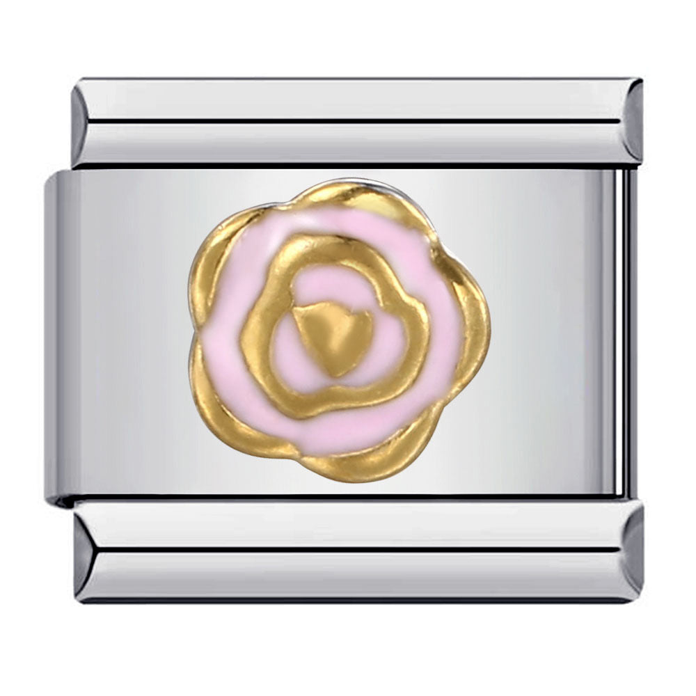 Wholesale Italian Charm Bracelet 9mm DIY Splicing Removable Flowers Stainless Steel Composable Bracelet