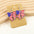Wholesale American Independence Day flag element bow water drop ladies acrylic earrings