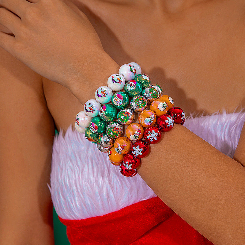 Wholesale  Christmas Light Ball Bracelet