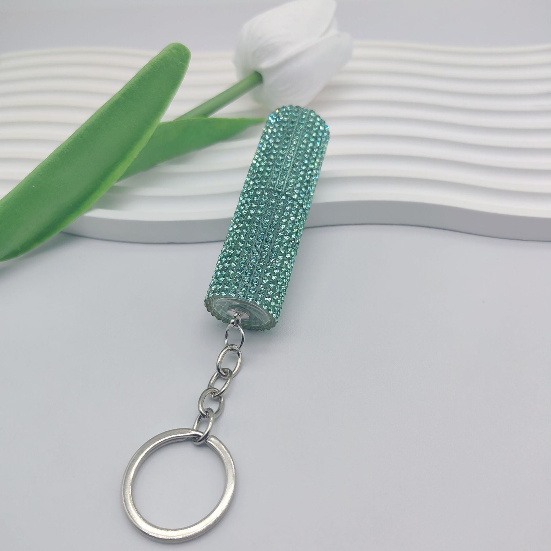 Wholesale Fashion Mini 5ml Diamond Split Perfum Bottle Keychain Small Exquisite Color Portable