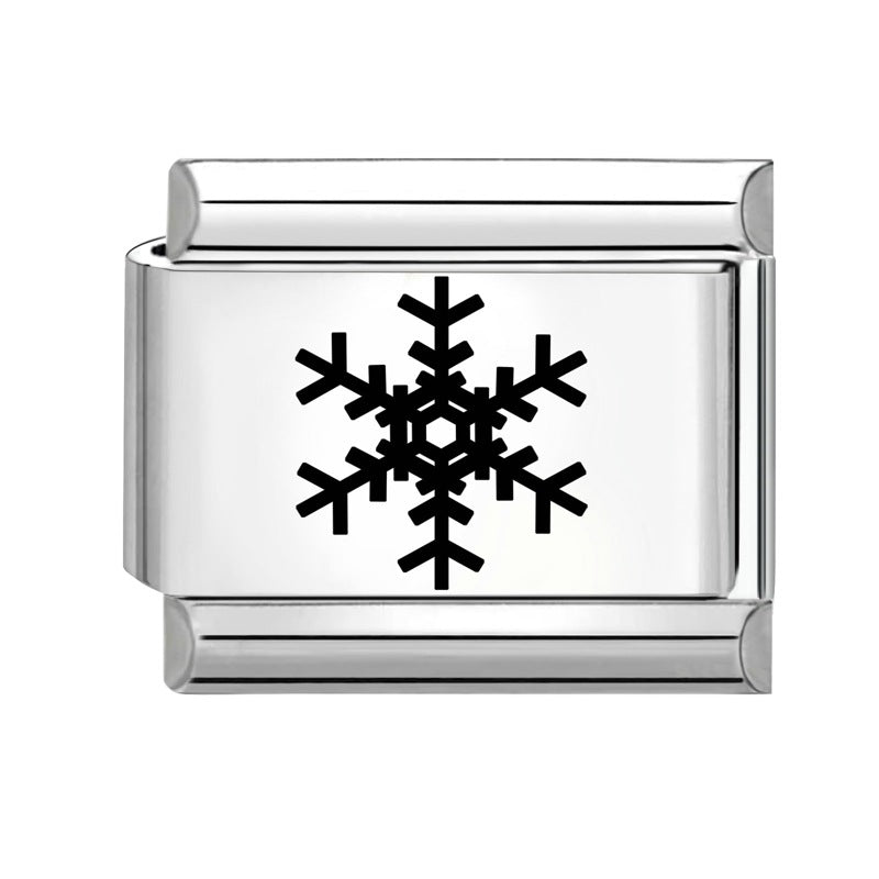 Wholesale Italian Charm Bracelet 9mm DIY Splicing Removable Christmas Cartoon Stainless Steel Composable Bracelet