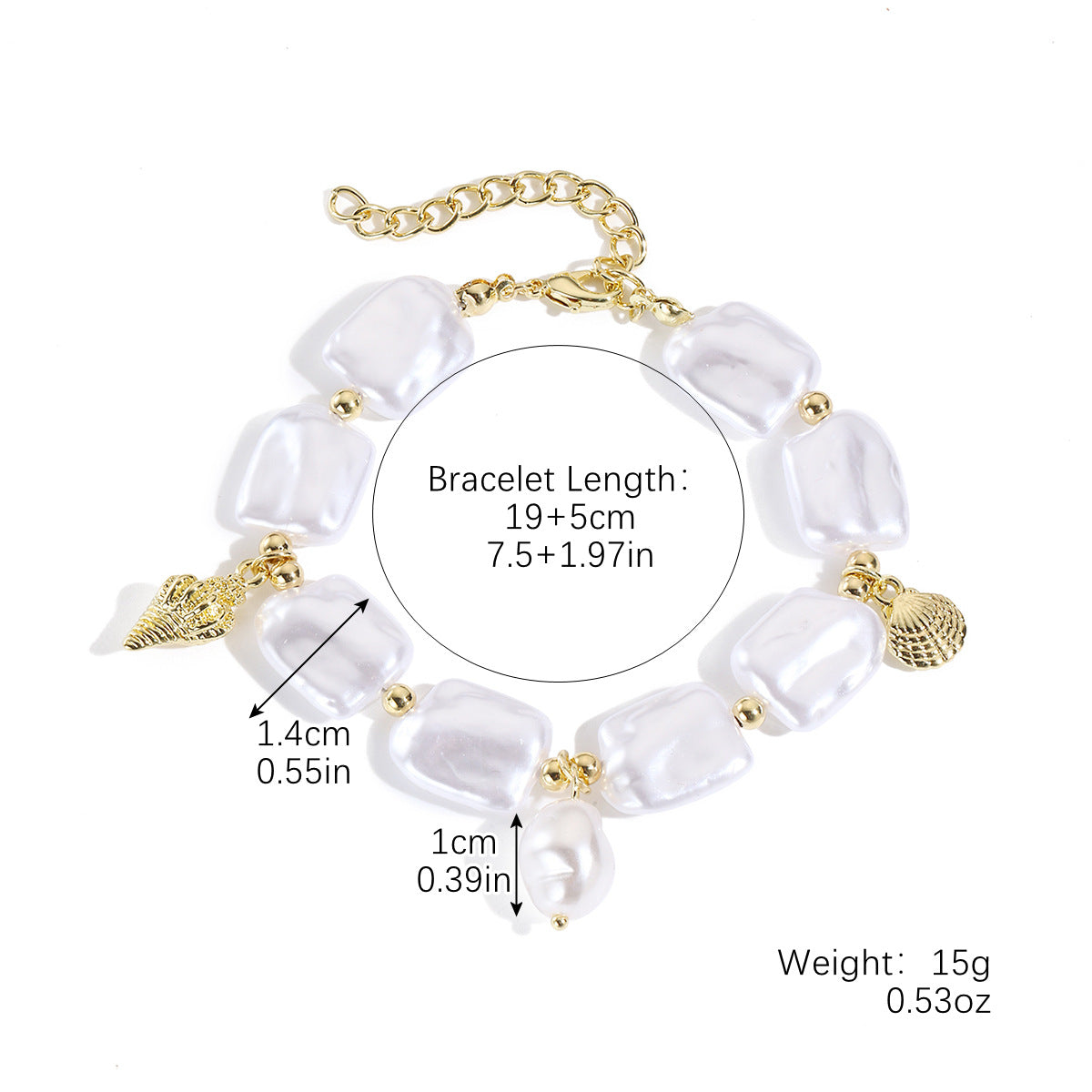 Wholesale  Pearl  Starfish Shell Pearl Necklace Bracelet suit