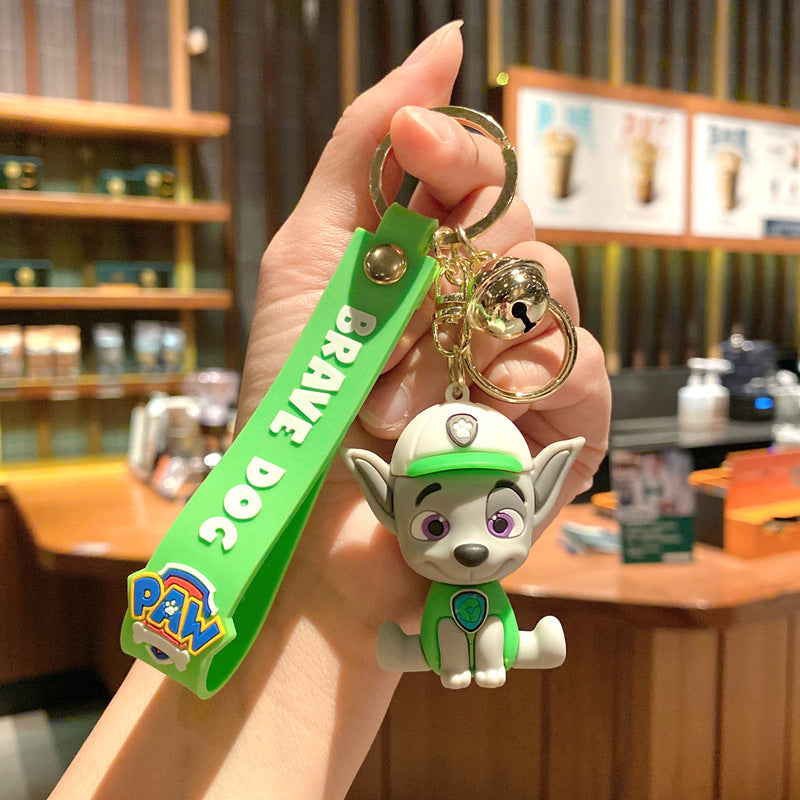 Wholesale Cartoon Cute Puppy PVC Soft Keychains Silicone Creative Keychain ACC-KC-XinShu013