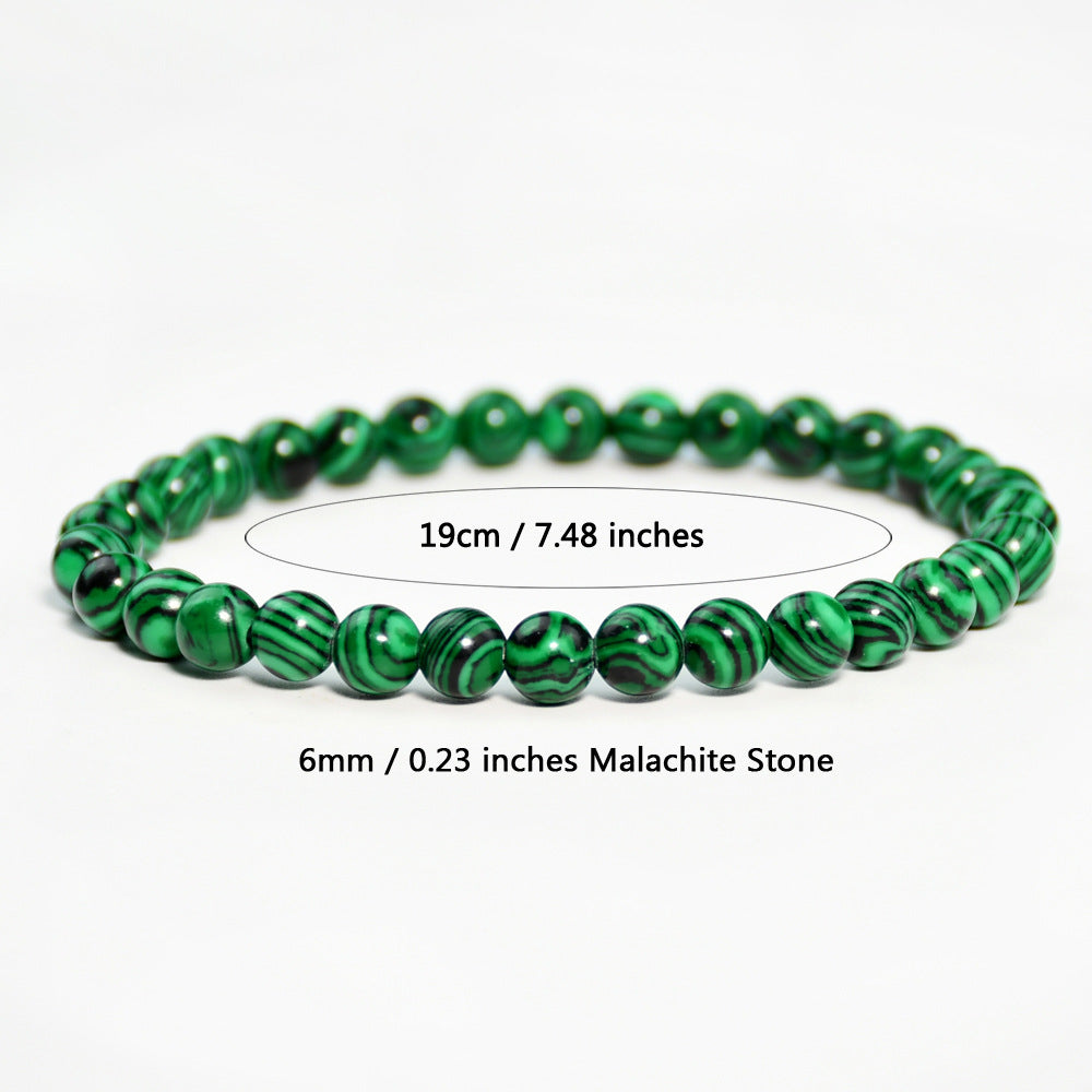 Wholesale Fashion Malachite Beaded Bracelet Handmade Multi-layer Crystal Jewelry for Women Everyday Wear