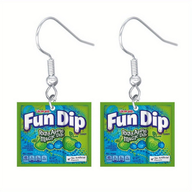 Wholesale Acrylic Food Beverage Snack Candy Biscuit Earrings