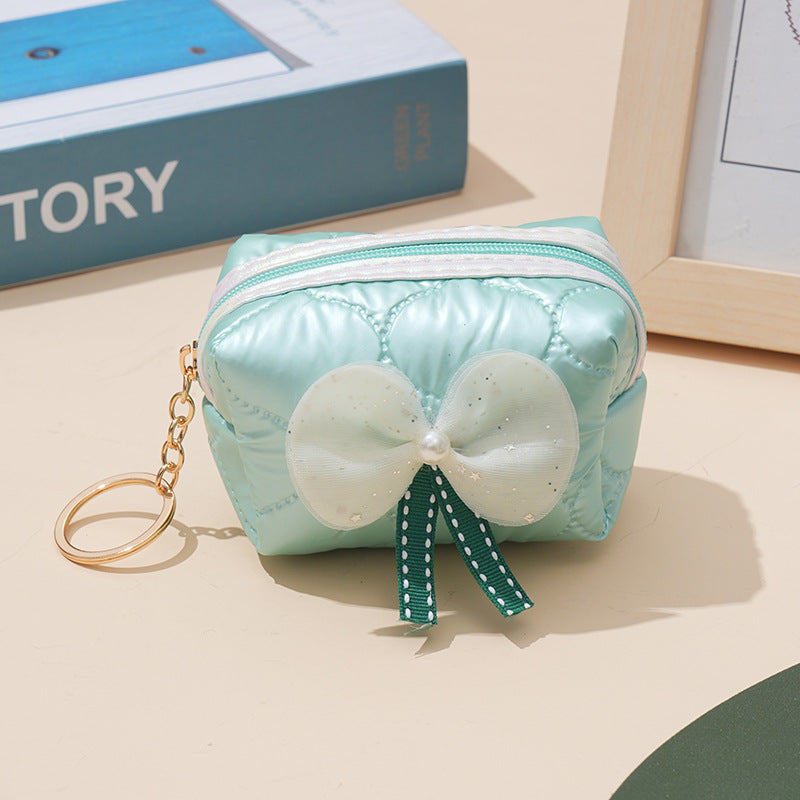 Wholesale Bow Lipstick Storage Bag Coin Purse Keychain Keychain Wallet ACC-KC-YouMei006