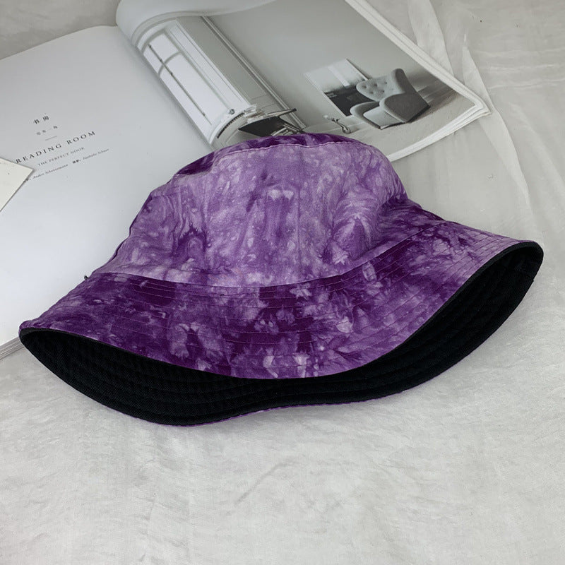 Wholesale  tie-dyed double-sided fisherman hat bucket hat