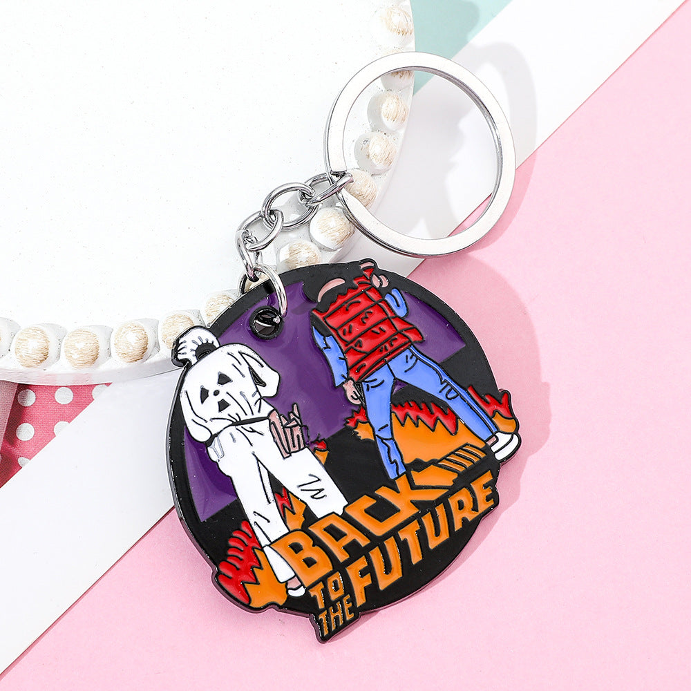 Wholesale Halloween Back to the Future Keychain