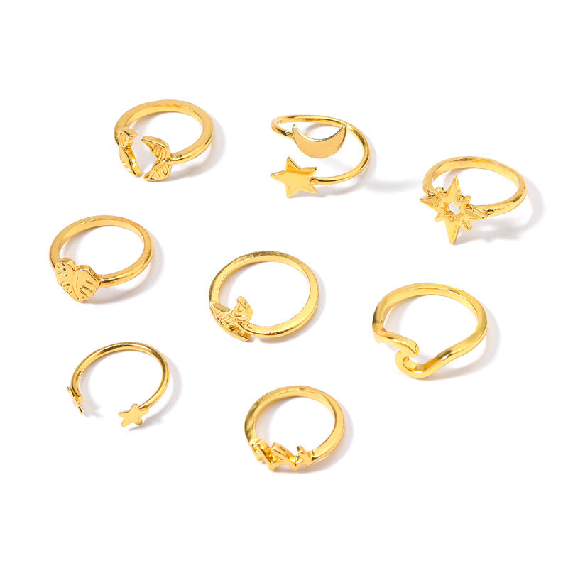 Wholesale exaggerated alloy fishtail ring