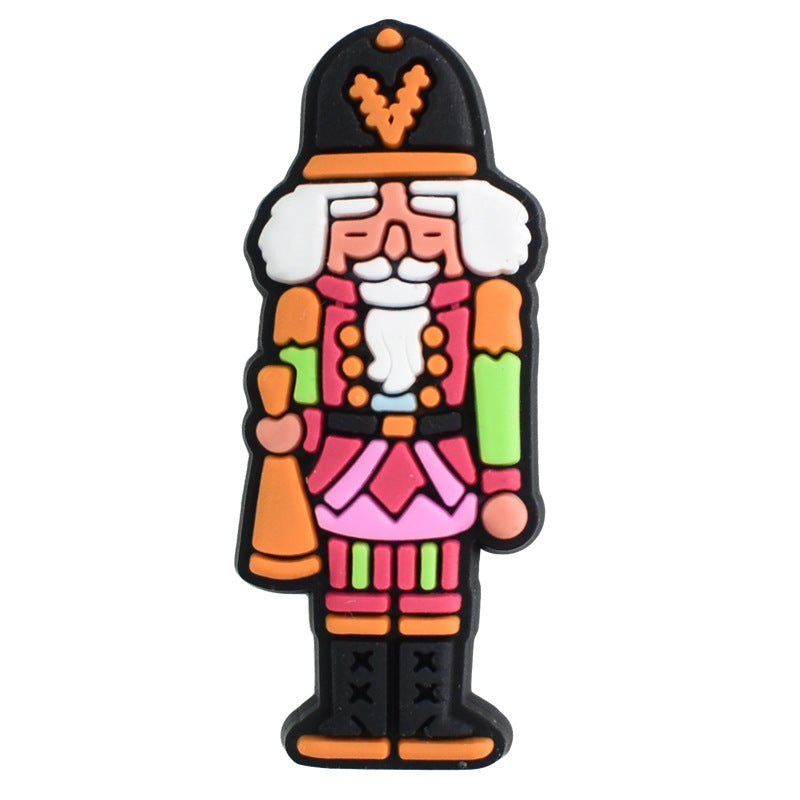 Wholesale Random 100pcs Christmas PVC Soft Rubber Shoe Buckle Decoration ACC-SC-RYY062