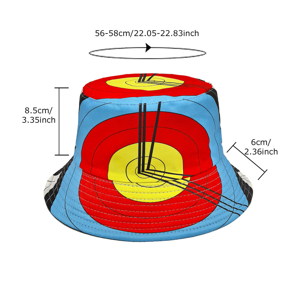 Wholesale Archery Target Clock Bucket Hat Double-Sided