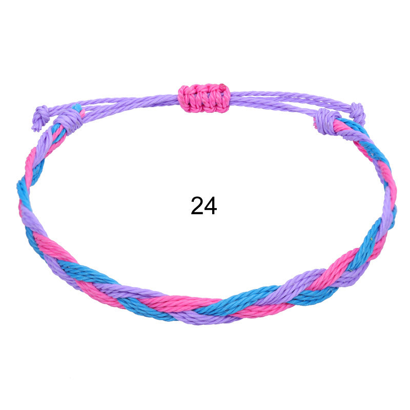 Wholesale Hand-woven rope Bohemian men' s wave bracelet