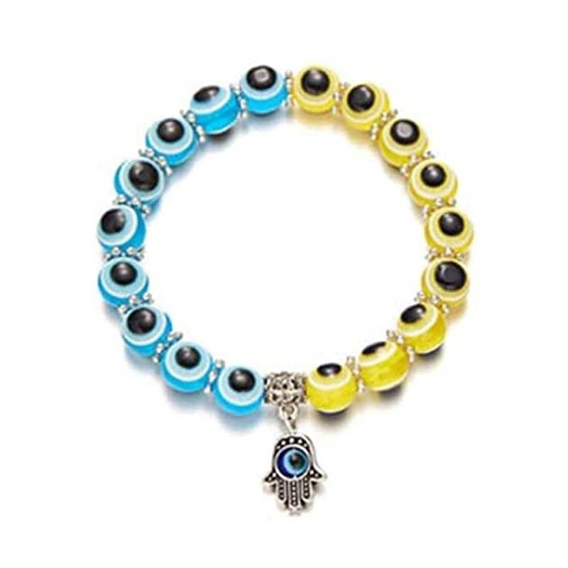 Wholesale Resin Ball Devil's Eye Bead Bracelet ACC-BT-Yunh002