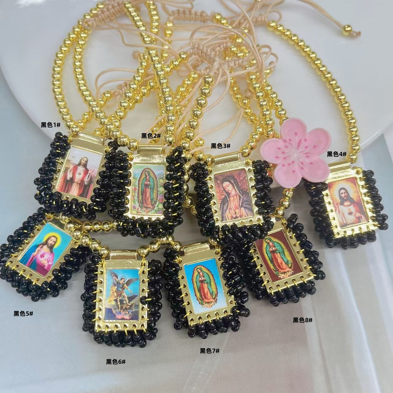 Wholesale Handmade Square Religious Figure Bracelet