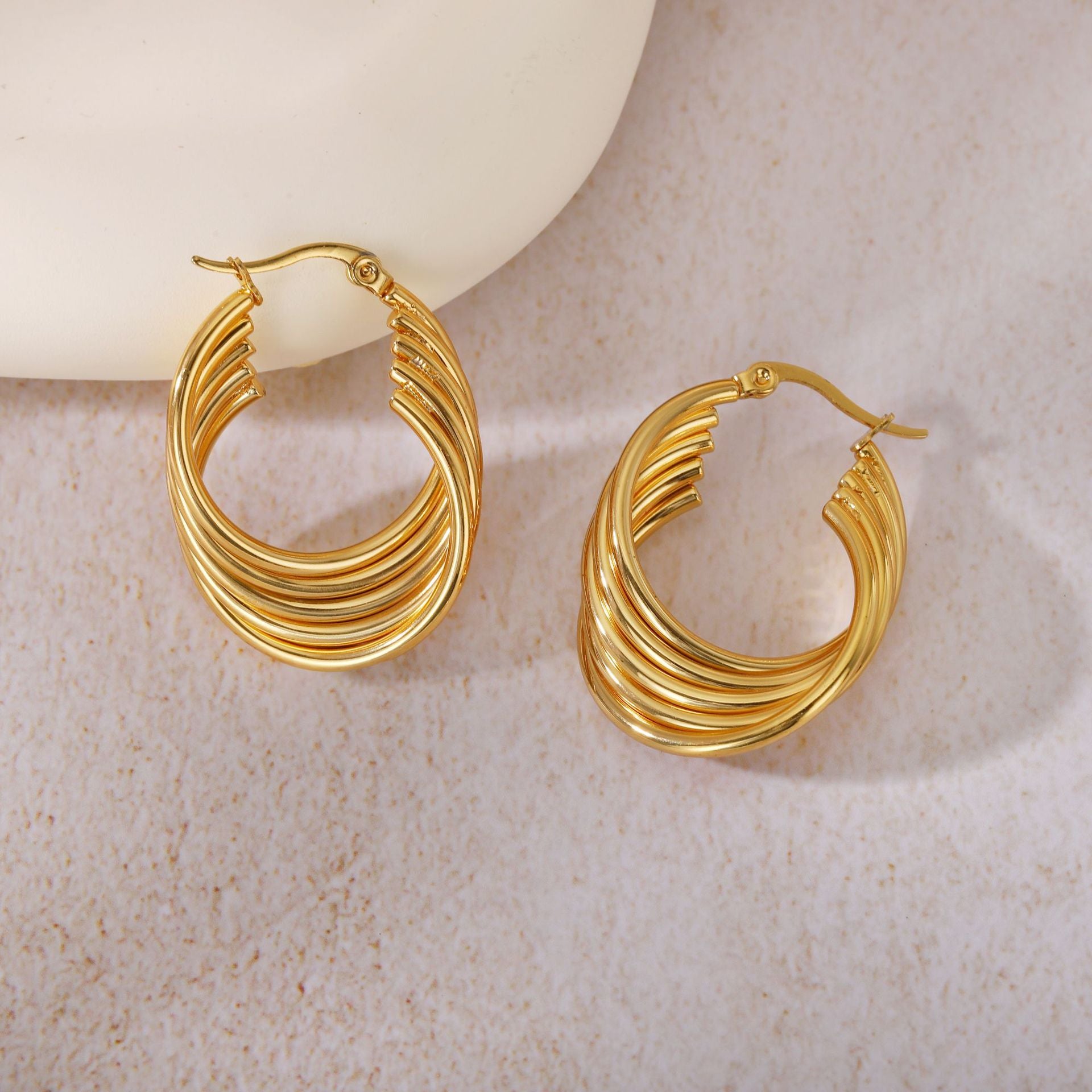 Wholesale titanium steel  non-fading earrings