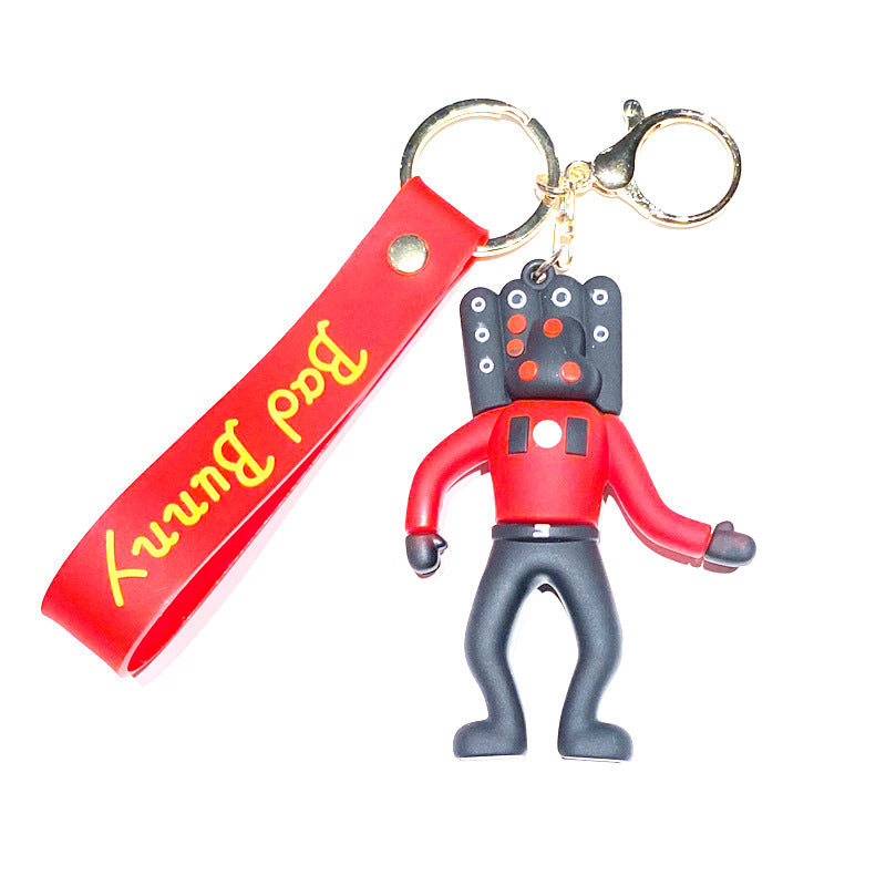 Wholesale Cartoon PVC Soft Keychain Creative Keychain ACCVIP-KC-XinShu008