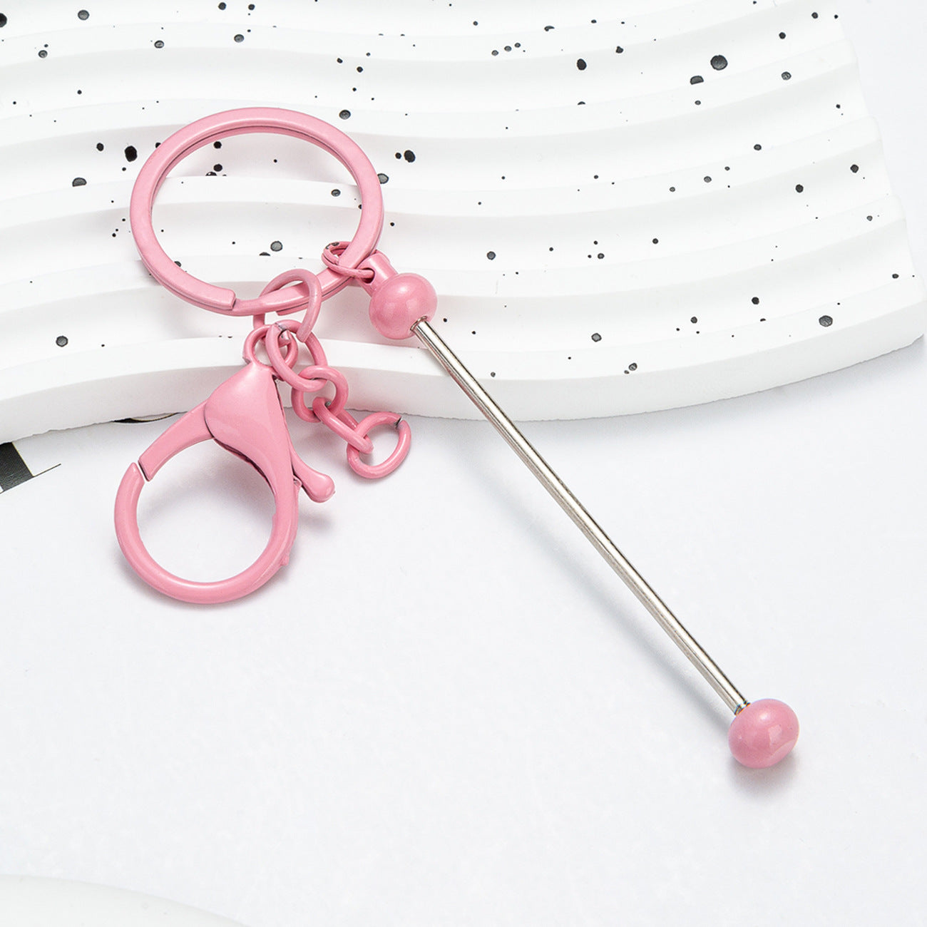 Wholesale Beadable Keychains Colorful DIY Beaded Keychains ACC-KC-HuaH008