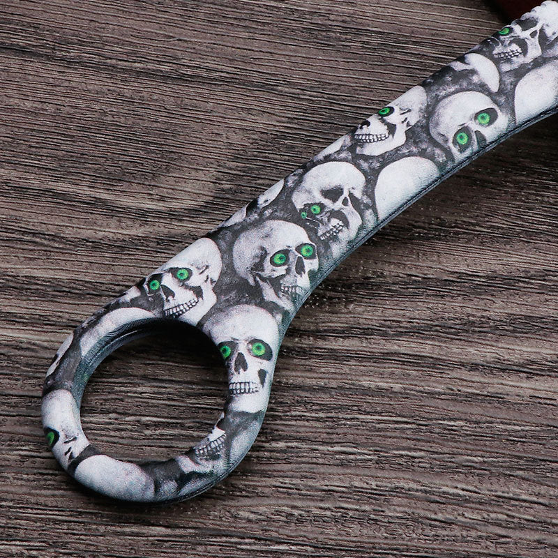 Wholesale Home Kitchen Comb Shape Fruit Cutting Tool Stainless Steel Fruit Peeler Leopard Print Skull Print Portable Peeler