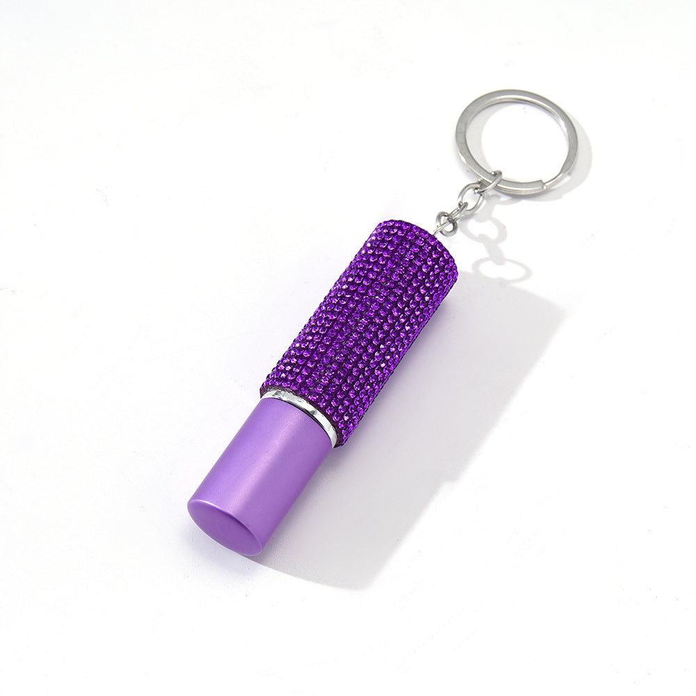 Wholesale Mini 5ml Rhinestone Perfume Bottle Portable Keychains ACC-KC-ZhiYa047