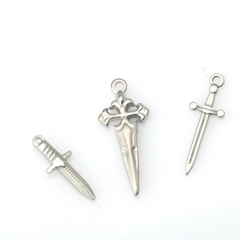 Wholesale stainless steel cross sword pendant