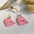 Wholesale Acrylic Valentine's Day Hand Paint Love Lips Feather Cute  Ear Drop Earrings