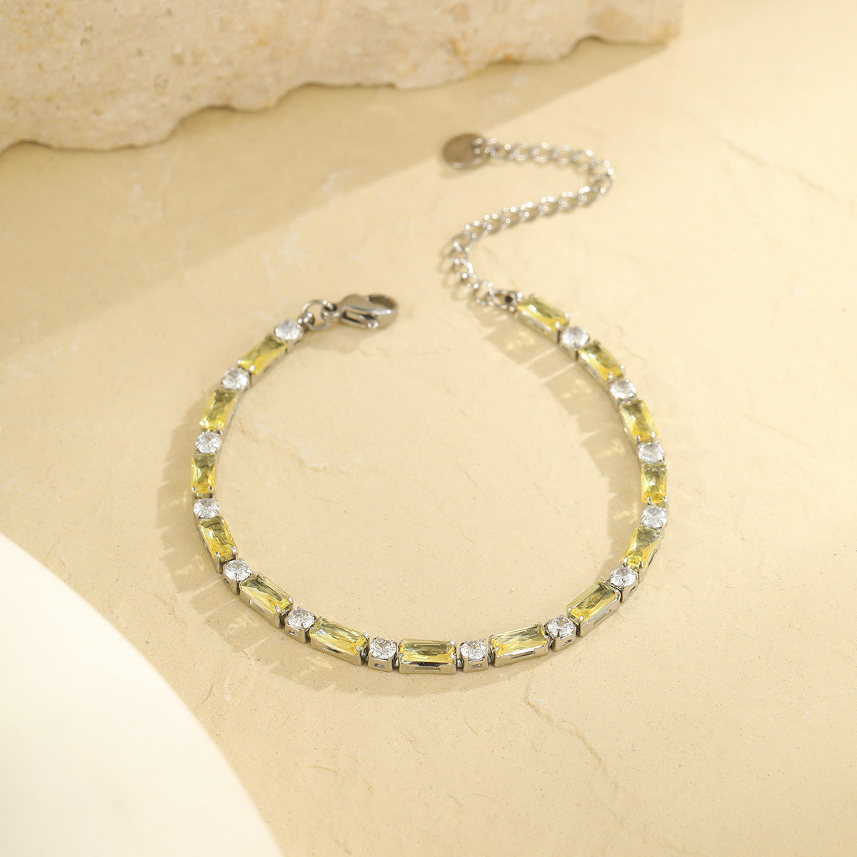 Wholesale  Color Zircon Bracelet Stainless Steel Bracelet