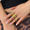 Wholesale Glossy Ring Set Asymmetrical Metallic Ring
