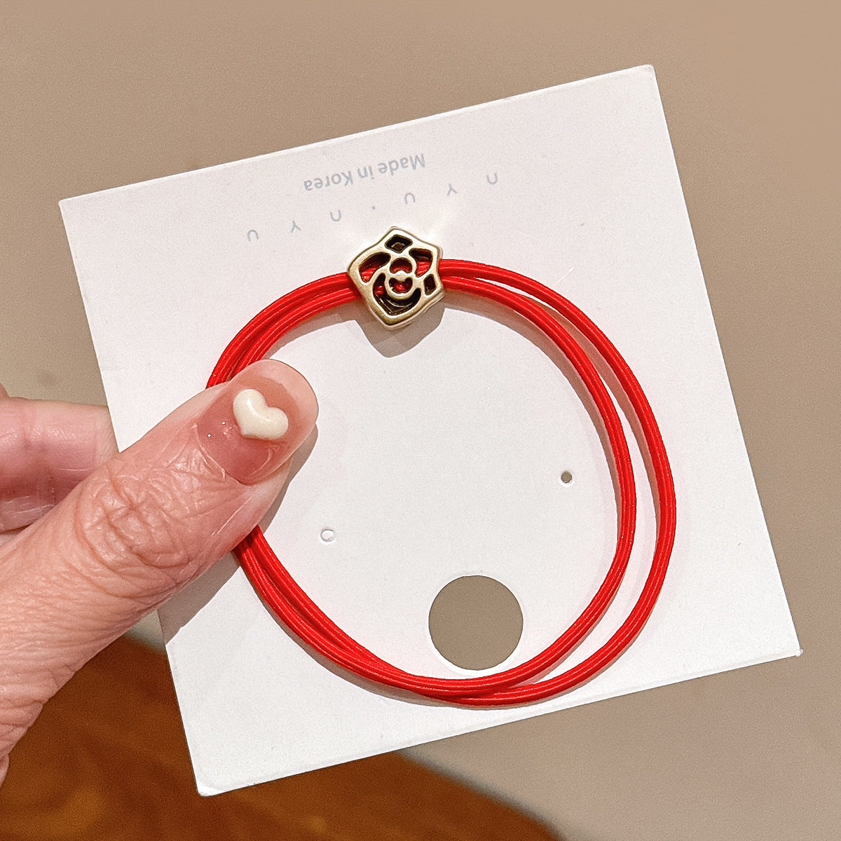 Wholesale 10pcs Simple Headband Small Rubber Band Durable Hair Tie Hair Scrunchies Bow Heart ACC-HS-Huidi005