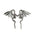 Wholesale  magic dragon detachable dark style earrings